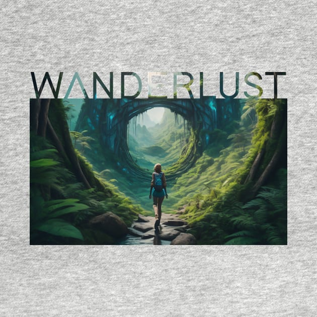 Wanderlust Travel T-Shirt by adcastaway